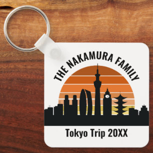 Chaveiro Souvenir de férias personalizadas em Tokyo Japan
