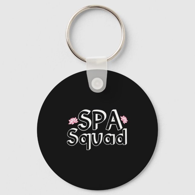 Chaveiro Spa Squad Spa Funcionarios Funny Spa Festa de aniv (Frente)