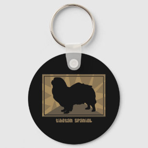 Chaveiro Spaniel tibetano da terra