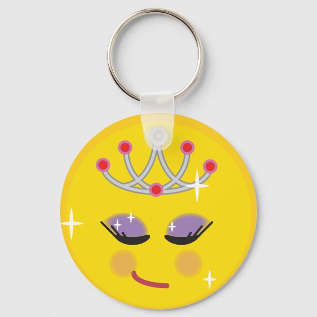 Chaveiro Sparkly Princess Emoticon (Frente)