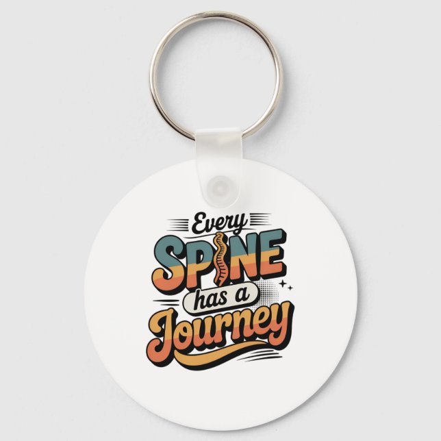 Chaveiro Spine Care Journey and Body Alignment (Frente)