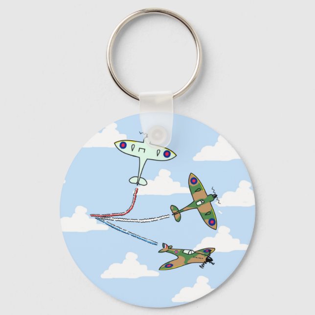 Chaveiro Spitfires - Exibição Aérea - Aniversário (Frente)