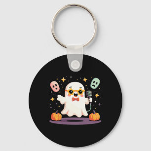 Chaveiro Spookeen Ghost Singer Star Com Microfone