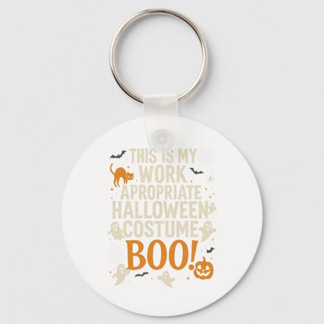 Chaveiro Spookes Vibes Retro Ghost Coquette Arco Halloween  (Frente)