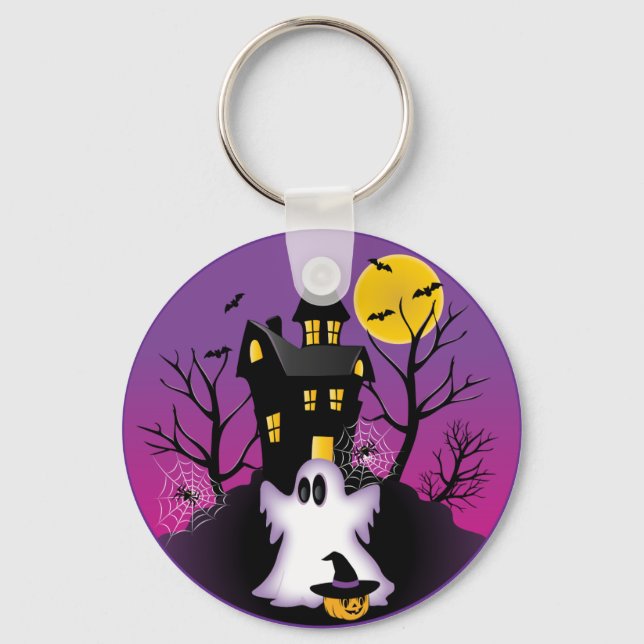 Chaveiro Spooky Halloween Ghost (Frente)