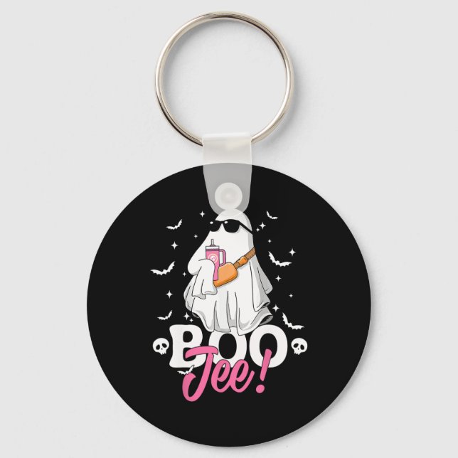 Chaveiro Spooky Season Cute Ghost Halloween Costume Boujee (Frente)
