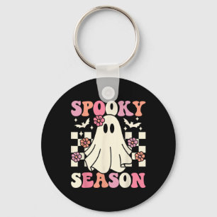 Chaveiro Spooky Season Halloween Ghost Costume Retro Groovy