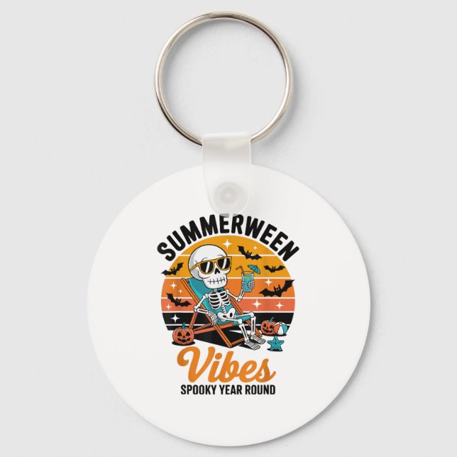 Chaveiro Spooky Summer Skeleton Summe (Frente)
