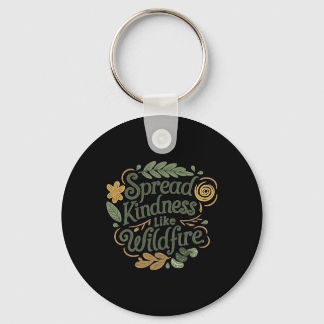 Chaveiro Spread Kindness - Vinheta de Afirmação Positiva (Frente)