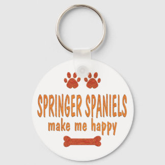 Chaveiro Springer Spaniels faz-me feliz