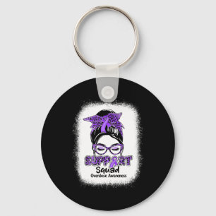 Chaveiro Squad Coque Desgrenhado Laço Roxo Conscientização 