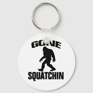 Chaveiro Squatchin ido - preto e branco