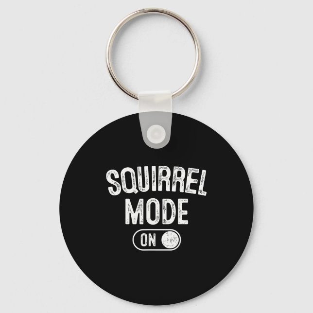 Chaveiro Squirrel Mode On Costume Funny Nut Gatherer Gift A (Frente)