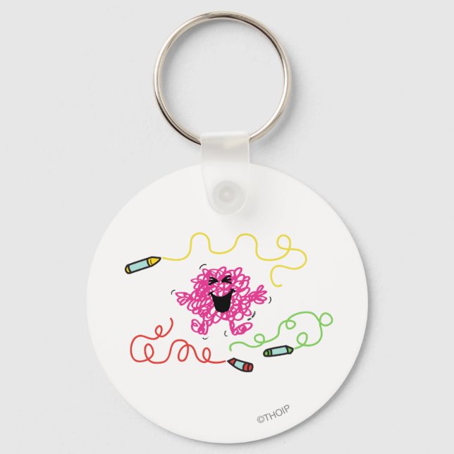 Chaveiro Sr. Messy Brincando Com Crayons (Frente)