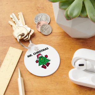 Chaveiro Sr. Natal Chapéus e luvas festivos