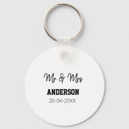 Chaveiro Sr & Sra adicionar sobrenome data ano lembrancinha