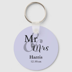 Chaveiro Sr. & Sra. Casamento Favor Keyring Nome/data