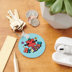 Chaveiro Sr. Strong   Letras e Estrelas Coloridas