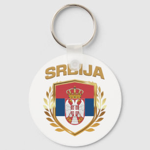Chaveiro Srbija Flag Shield Sérvia