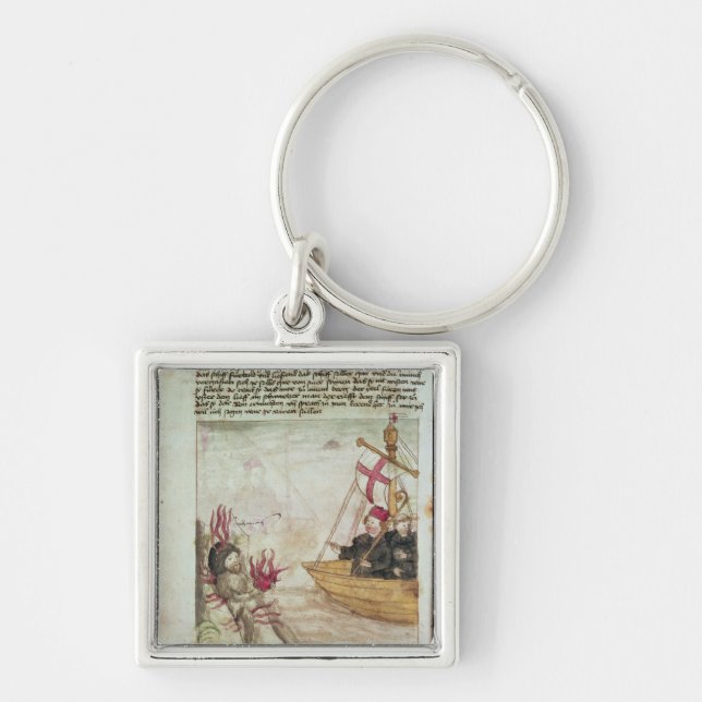 Chaveiro St. Brendan em seu navio (Frente)