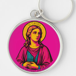 Chaveiro St Cecilia Pop Art Keyring