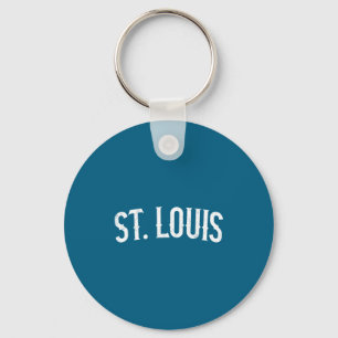 Chaveiro St louis missouri texto branco angustiado vintage