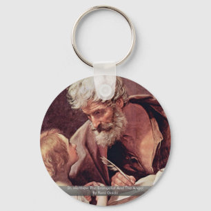 Chaveiro St Matthew o evangelista e o anjo