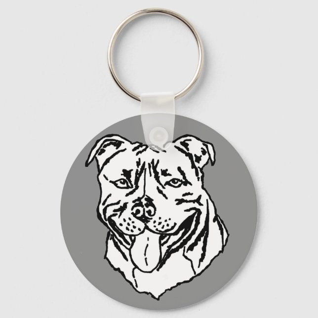 Chaveiro Staffordshire Bull Terrier STAFFY (Frente)