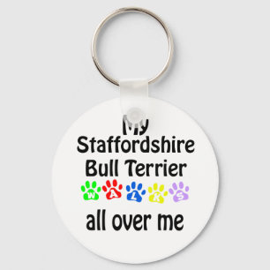 Chaveiro Staffordshire Bull Terrier Walks Design