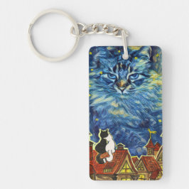Chaveiro Starry Night Cat