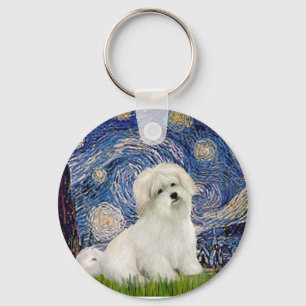 Chaveiro Starry Night - Coton de Tulear 7