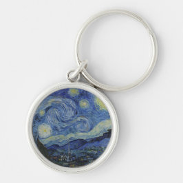 Chaveiro Starry Night & Van Gogh /famosa arte de vintage