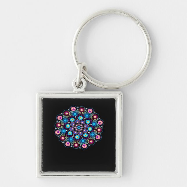 Chaveiro Starry Night Whimsigoth Dot Mandala (Frente)