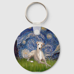 Chaveiro Starry Night - Whippet #2