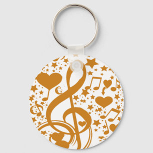Chaveiro Stars,Hears and The Music Notes,Gold_