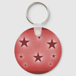 Chaveiro Stars in the Night Sky Keychain, Dark Red