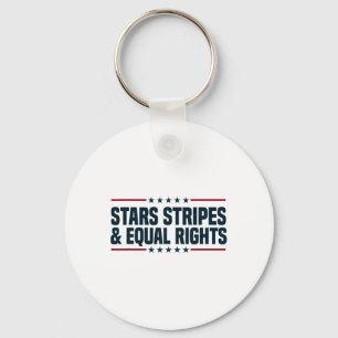 Chaveiro Stars Stripes e Igualdade de Direitos 4 de julho