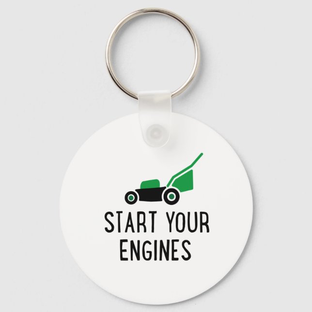 Chaveiro Start your Engines Lawn Mower (Frente)