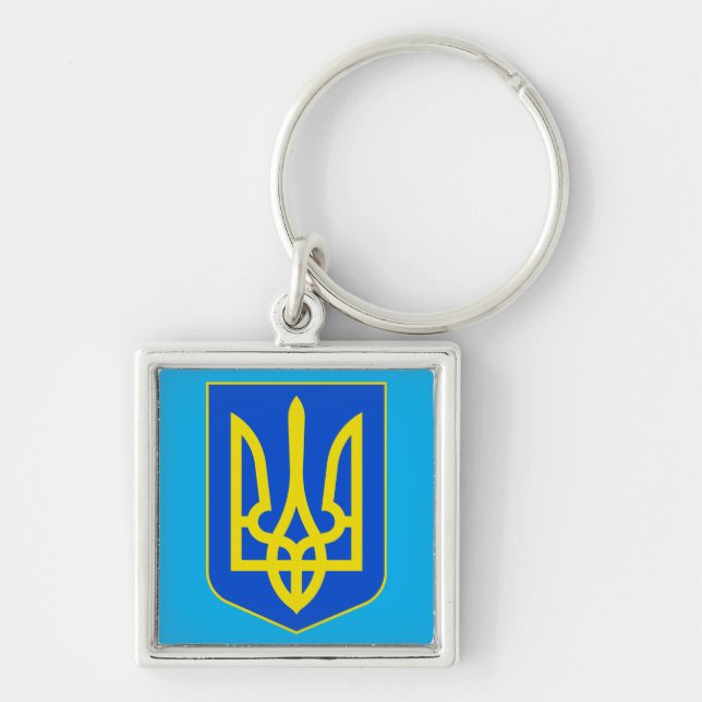 Chaveiro State Emblem of Ukraine Golden Trident Fine Art (Frente)