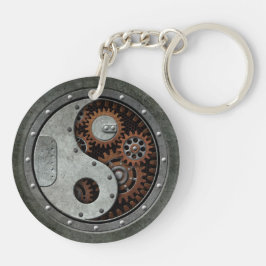 Chaveiro Steampunk Yin Yang