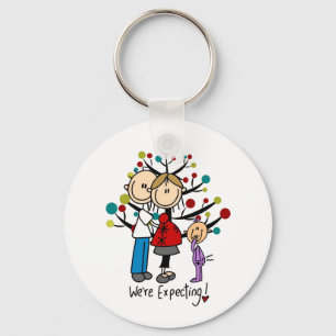 Chaveiro Stick Figures Expectativa Parente Girl