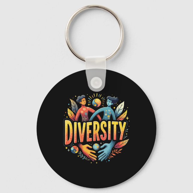 Chaveiro Sticker Design Trending Diversidade (Frente)