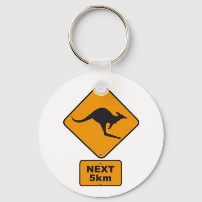 Chaveiro stickers_panneau_australie_kangourou_road_sign_024 (Frente)