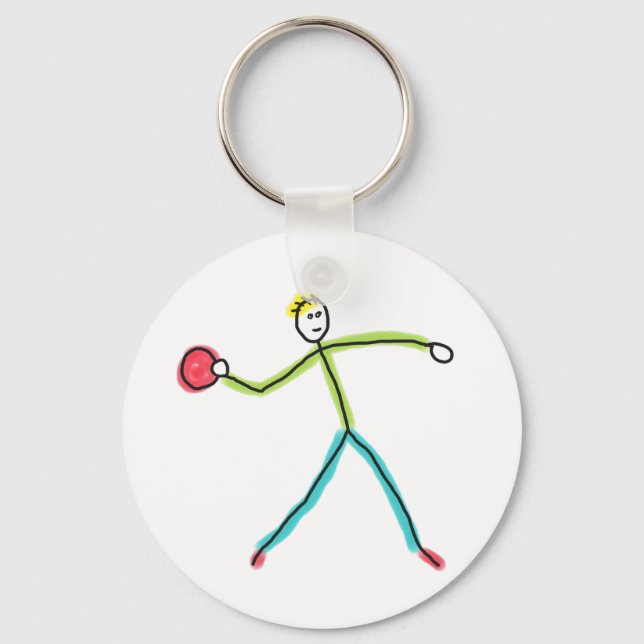 Chaveiro Stickman de Dodgeball (Frente)