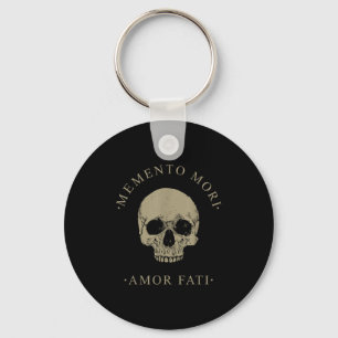 Chaveiro Stoic Filosofia Memento Mori Amor Fati Skull Stoi