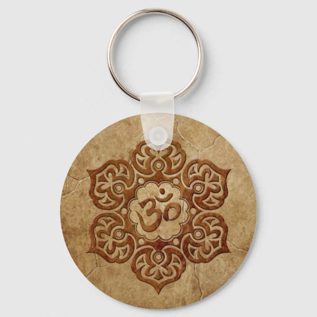 Chaveiro Stone Floral Aum Design (Frente)