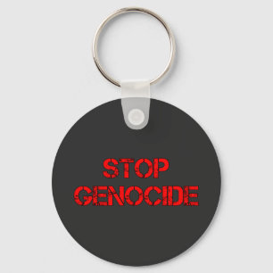 Chaveiro STOP Genocídio Diga não ao genocídio Genocídio