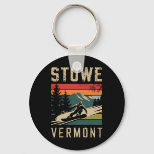 Chaveiro Stowe Vermont Snowboard Vintage Snowboard Monte