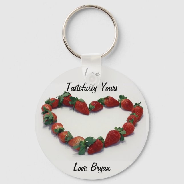 Chaveiro Strawberry Heart (Frente)