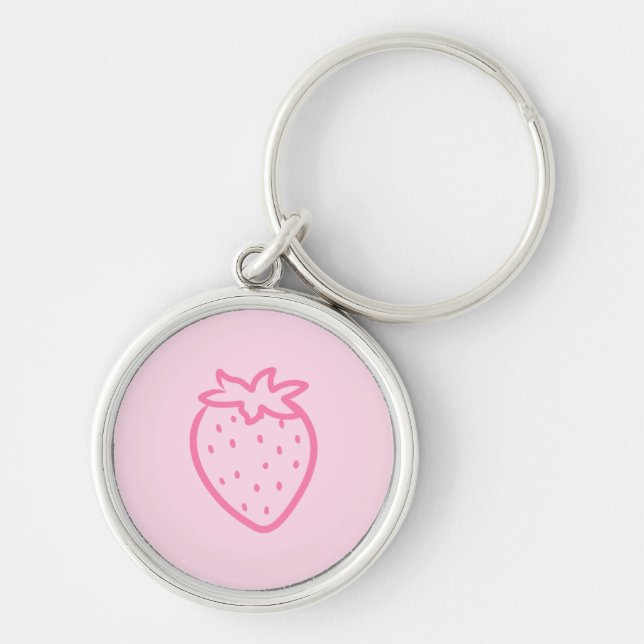 Chaveiro Strawberry light pink (Frente)